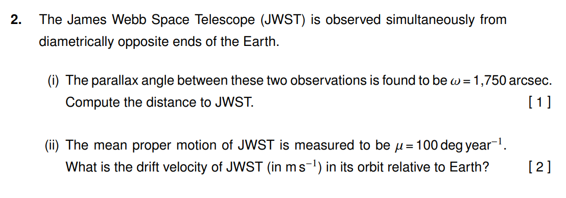 2 The James Webb Space Telescope Jwst Is Observed Simultaneously From Diametrically Opposite Ends Of The Earth I T 1