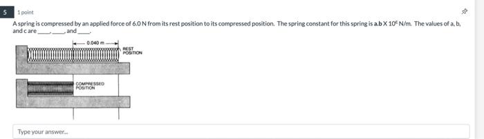 11 1 Point A Spring Hanging From The Ceiling Of An Elevator Has A Spring Constant Of 60 N M And A Block Attached To The 2