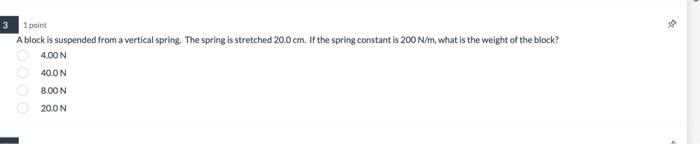 7 1 Point A Spring Has A Spring Constant Of 120 N M How Much Potential Energy Is Stored In The Spring As It Is Stretche 2