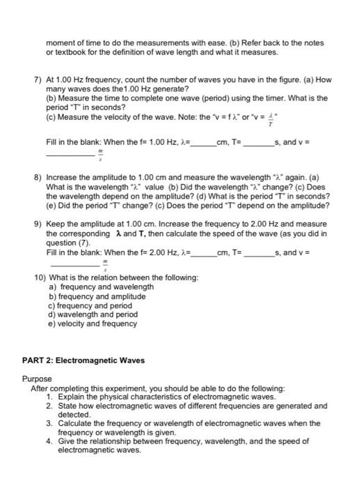 Lab 12 Wave Simulations And Electromagnetic Waves Learning Objectives 1 Explain How Waves Are Generated And Whether T 4