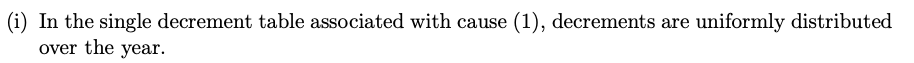 For A Double Decrement Table You Are Given 1