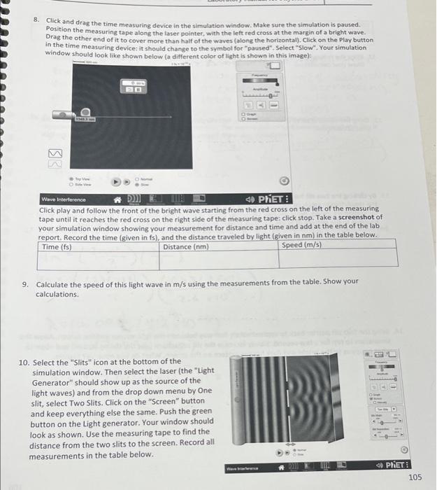 3 Click And Drag The Time Measuring Device In The Simulation Window Make Sure The Simulation Is Paused Position The M 1