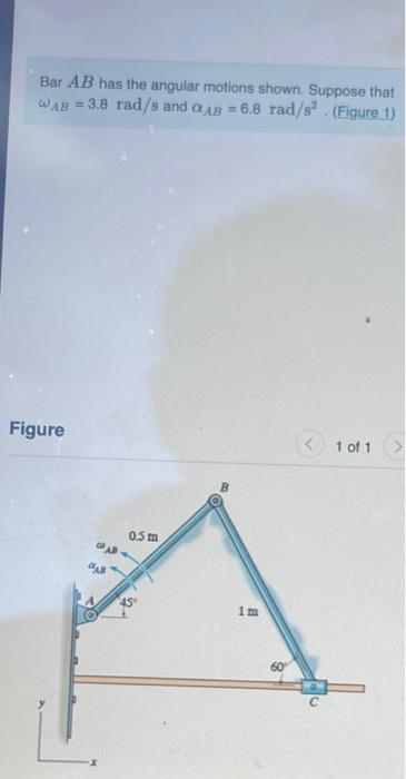 Determine The Velocity Of The Slider Block C At This Instant Express Your Answer To Three Significant Figures And Inclu 2