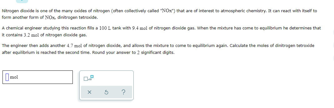 Nitrogen Dioxide Is One Of The Many Oxides Of Nitrogen Often Collectively Called Nox That Are Of Interest To Atmosph 1