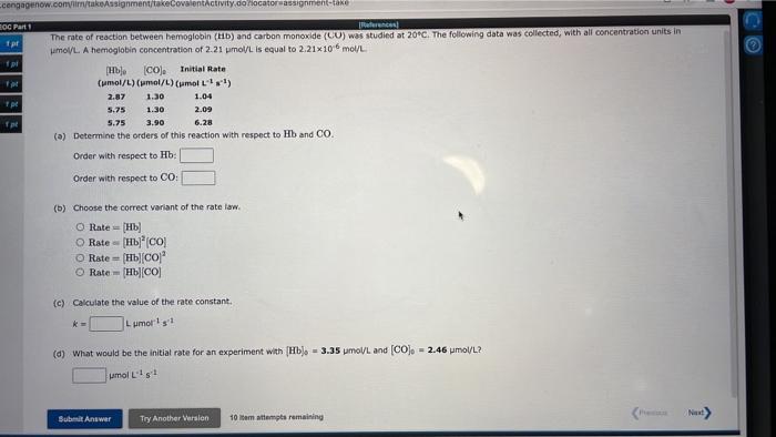 Ecengagenow Convirta Ossignment Takecovalentactivity Do Locator Assignment Take Eoc Part 1 I Pr Pl Reference The Rate Of 1