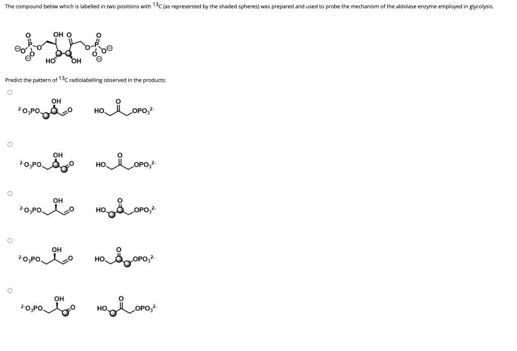 The Compound Below Which Is Labelled In Two Positions With 13c As Represented By The Shaded Spheres Was Prepared And U 1