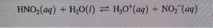 Hno3 Aq H2o L H20 Aq No2 Aq 1