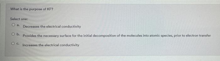 What Is The Cathode Half Cell Reaction For The Process Select One O A F Aq F2 9 Aq E Ob 21 G 2e Aq 2