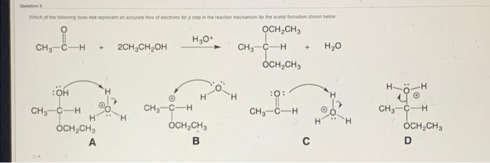 Questions Which Of The Town Does Not Presentan Corate Towotections To Step In The Reaction Mechanic To The Automation Sh 1