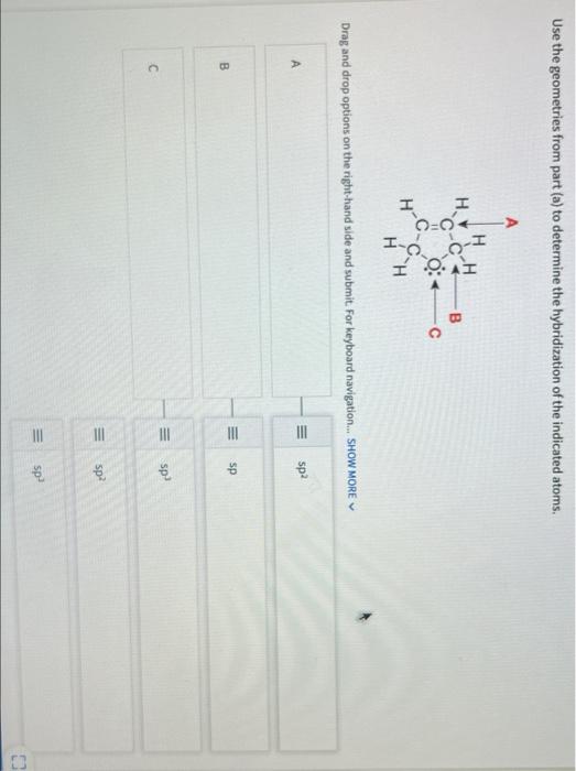 Use The Vsepr Concept To Determine The Geometry Of Each Indicated Atom In 2 5 Dihydrofuran H H C C H Ioai O Hoc H Drag 2