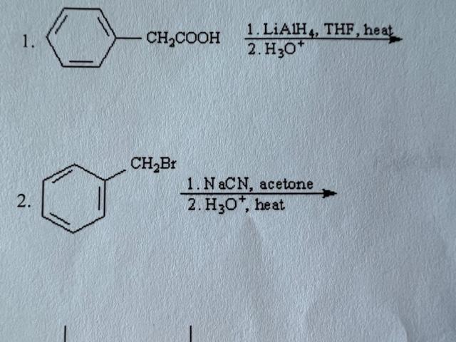 Given The Major Products For Each Of The Following Reactions Or Sequences Of Reaction Show All Relevant Stereochemistry 1