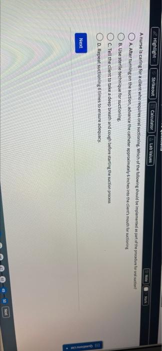 Ww Calculator Net Mare Highlight Strikeout Lab Values A Nurse Is Caring For A Client Who Requires Oral Suctioning Which 1