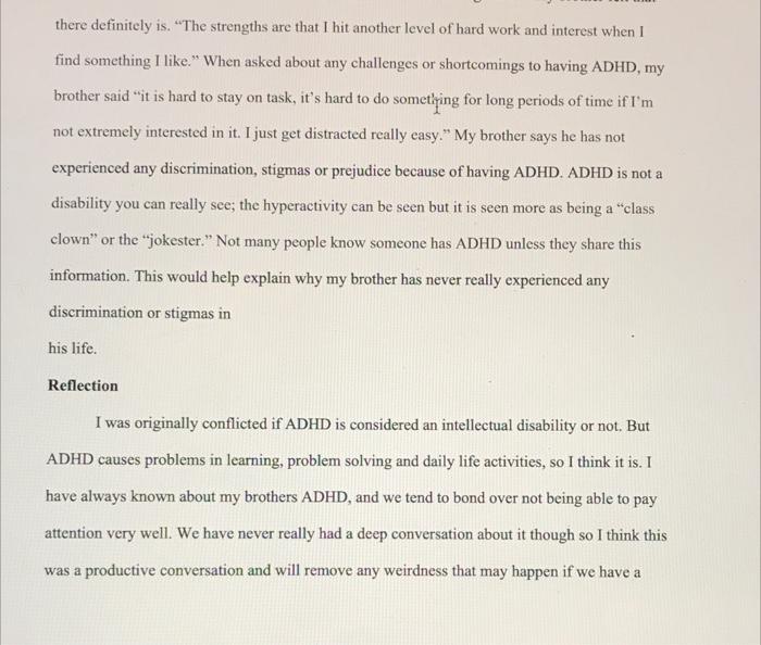 Interview With A Person With A Disability Extra Credit Up To 20 Points For This Extra Credit Assignment You Must 1 6