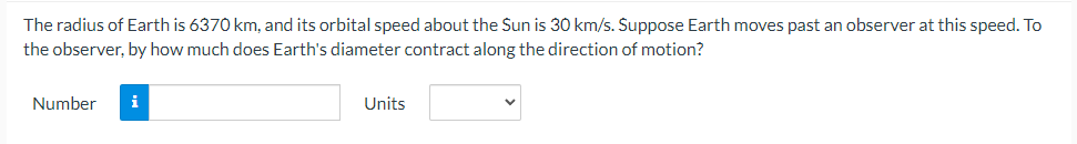The Radius Of Earth Is 6370 Km And Its Orbital Speed About The Sun Is 30 Km S Suppose Earth Moves Past An Observer At 1