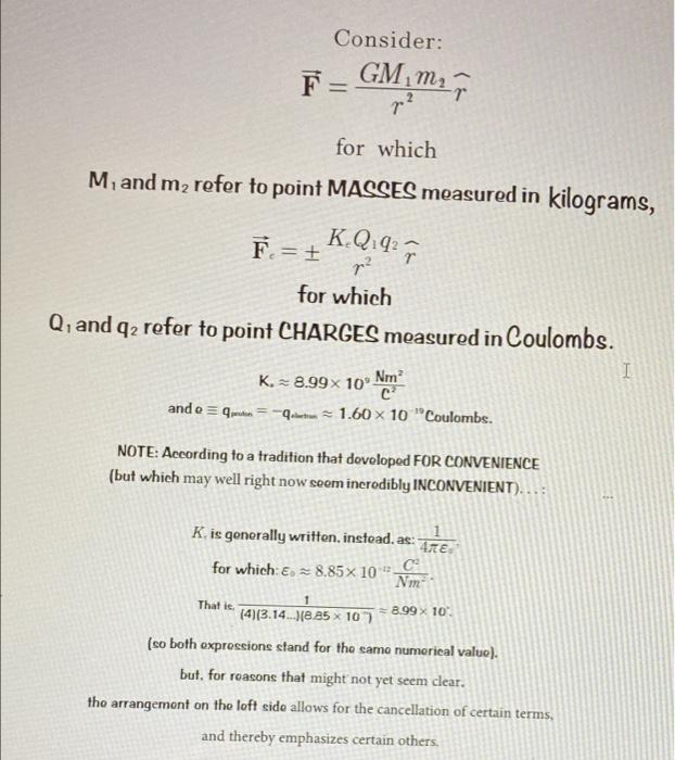 B E Fields Frompoint Charges 25 Pts Two Point Charges Of Differing Magnitudes Are Held Stationary In An Enormously S 4