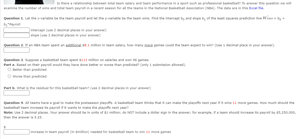Is There A Relationship Between Total Team Salary And Team Performance In A Sport Such As Professional Basketball 1