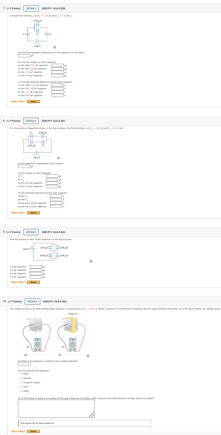 7 1 Points Details Sercp11 16 6 P 039 Consider The Following Letc 7 20 F And C 1 20 Pf 6 00 F Je Cs C 9 Iv 1