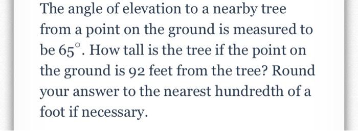 From Her Eye Which Stands 1 69 Meters Above The Ground Penelope Measures The Angle Of Elevation To The Top Of A Promin 2