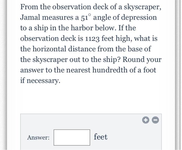 From Her Eye Which Stands 1 69 Meters Above The Ground Penelope Measures The Angle Of Elevation To The Top Of A Promin 3