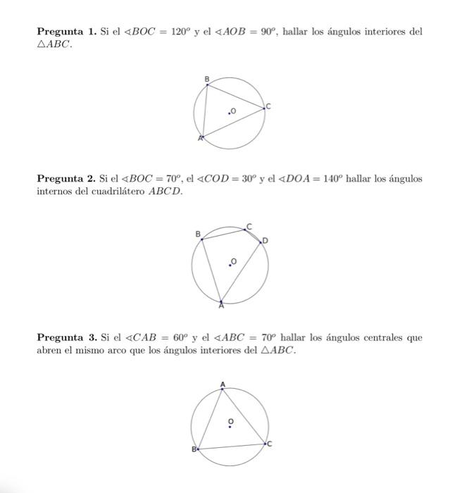 1 Find The Inner Angles Of The Triangle Abc 2 Find The Internal Angles Of The Abcd Quadrilateral 1