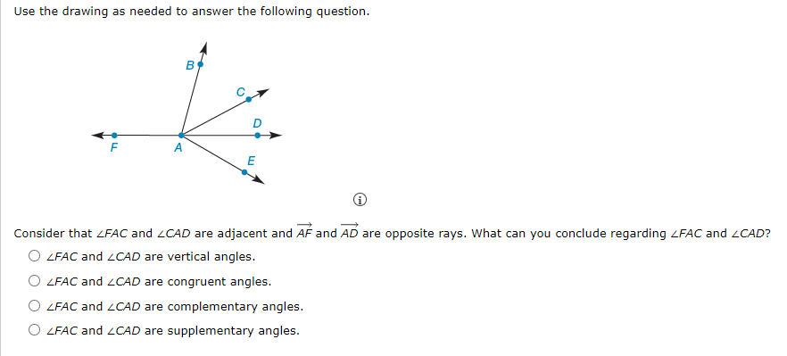 Use The Drawing As Needed To Answer The Following Question B 0 A Consider That Zfac And Cad Are Adjacent And Af And A 1