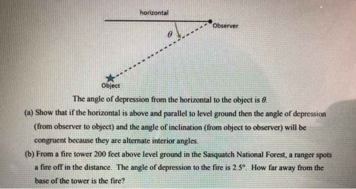 32 In This Section We Defined The Angle Of Inclination Also Known As The Angle Of Elevation And In This Exercise We 2