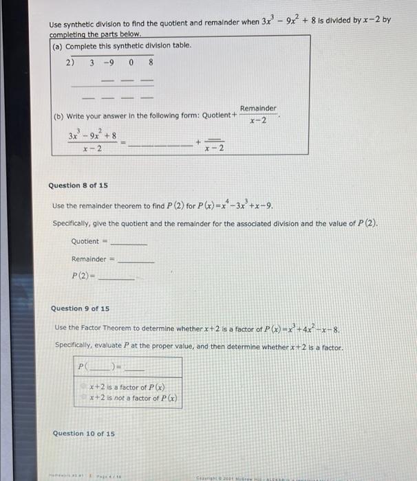 Homework 5 1 Class Name College Algebra Student Name Instructor Note Must Show Work To Get Full Credit Question 1 5