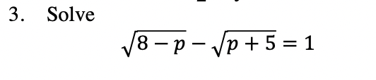 3 Solve V8 P 1p 5 1 1