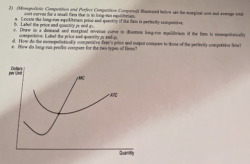 1 Answer The Following Questions On The Basis Of The Monopolist S Situation Illustrated In The Following Graph At What 2