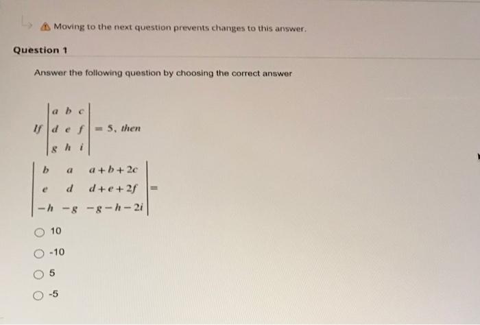 Moving To The Next Question Prevents Changes To This Answer Question 1 Answer The Following Question By Choosing The Co 1