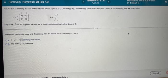 Hw Sbore Hts 2 Por O Points 001 Wuoson 14 3 Homework Homework 3b 4 6 4 7 Part 1 Of 2 Assume That An Economy Is Bas 1