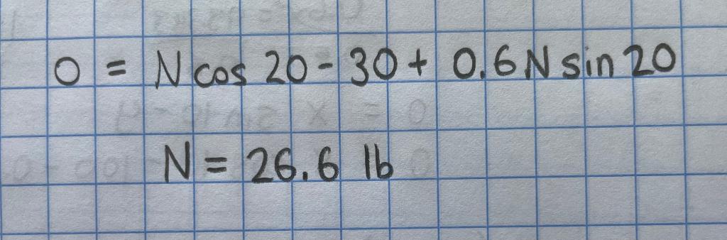 0 Ncos 20 30 0 6 N Sin 20 O N 26 6 Lb 1