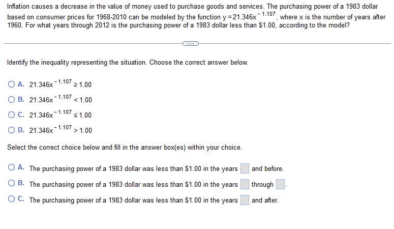 Inflation Causes A Decrease In The Value Of Money Used To Purchase Goods And Services The Purchasing Power Of A 1983 Do 1
