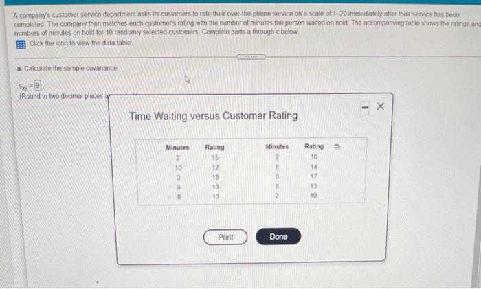 A Company S Customer Service Department Asks Its Customers To Rate Their Over The Phone Service On A Scale Of 1 20 Immed 2