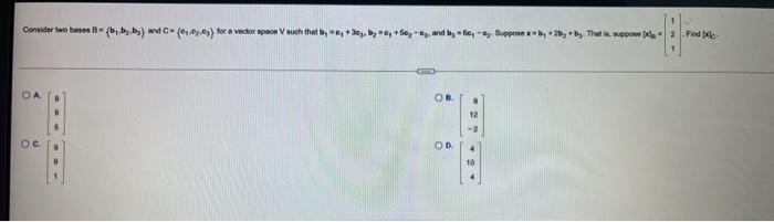 Consider Two Be 0 By And C C For A Vector Pace Vouch That B 4 3 Fe And By 6 Suppone Ab 26 That Is S 1
