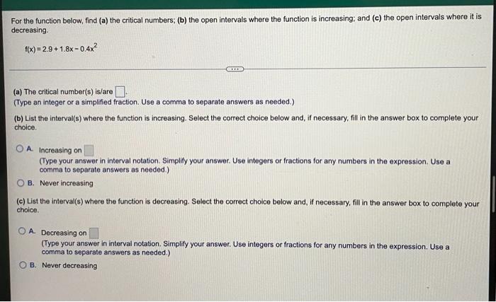 32 N A The Graph Of The Cost Function C X To Produce X Items Is Shown The Function Is A Third Degree Polynomial A At 2