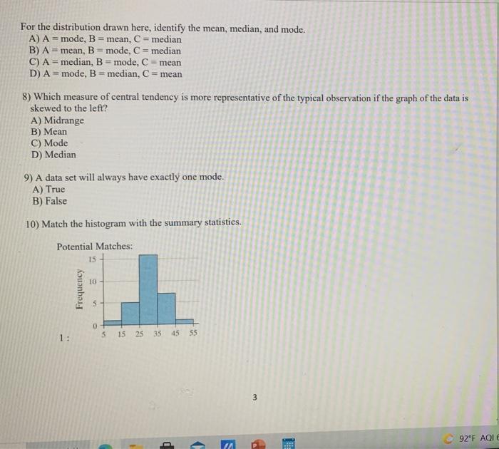 4 The Commuting Times In Minutes Of An Employee For Ten Consecutive Days Are Listed Below Find The Median Commute 71 4