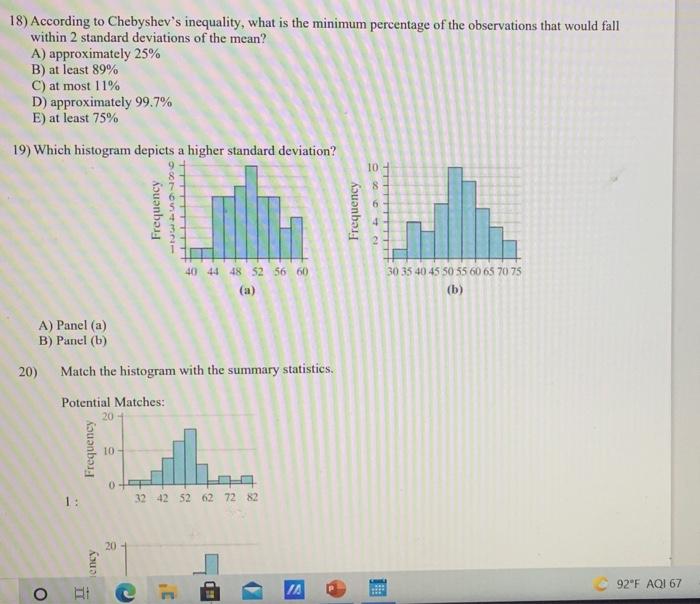 11 Describes The Degree To Which All The Data Values I E Observations Spread Out A A Measure Of Dispersion B A 3