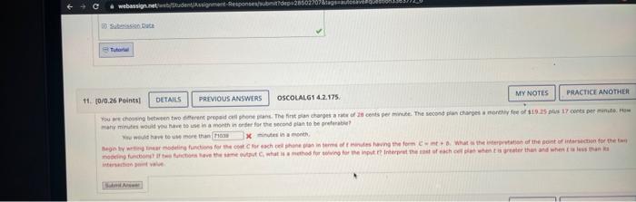 Webassinet Student Agent Responsep 286607 Tags 11 10 0 26 Points Details Previous Answers Oscolalg1 4 2 175 My Notes 1
