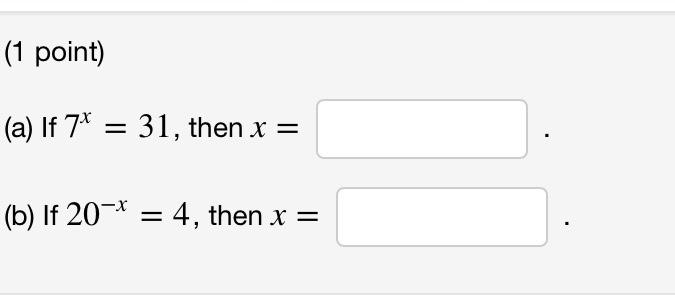 1 Point A If 74 31 Then X B If 20 4 Then X 1