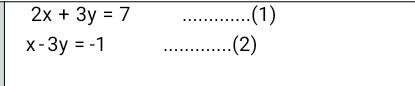 3 Solve Your Given Pair Of Simultaneous Equations With Two Variables X And Y Using Matrix And Determinant Methods 4 1