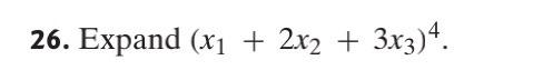 26 Expand X1 2x2 3x3 4 1