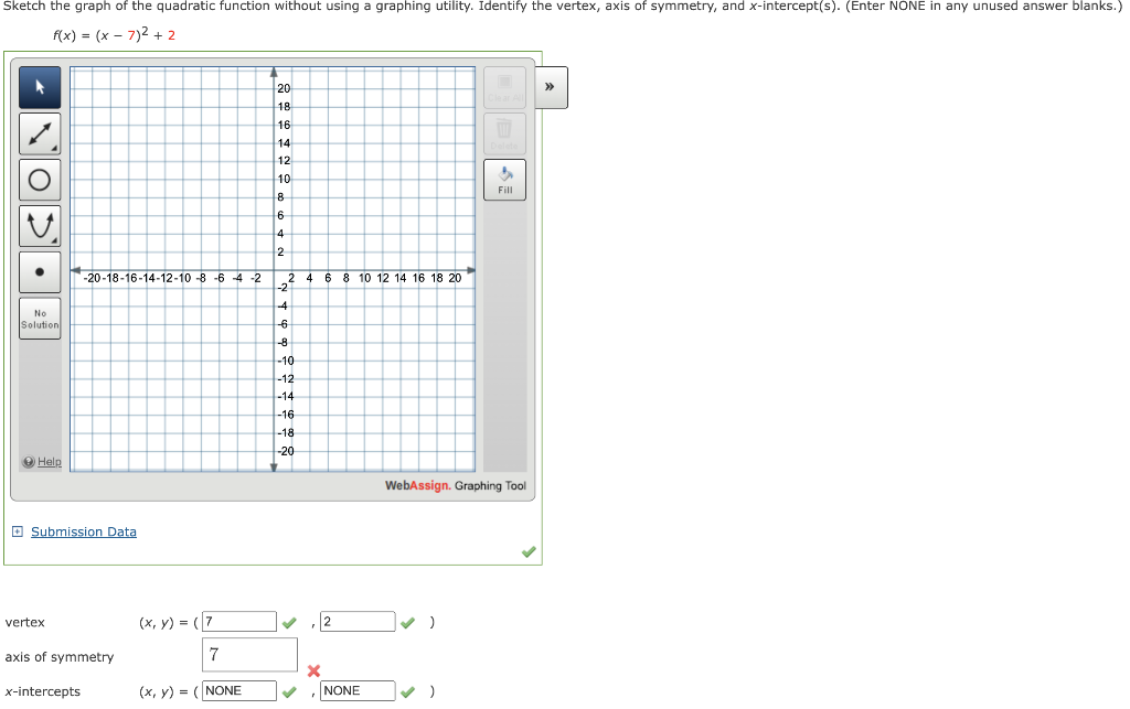 Sketch The Graph Of The Quadratic Function Without Using A Graphing Utility Identify The Vertex Axis Of Symmetry And 1