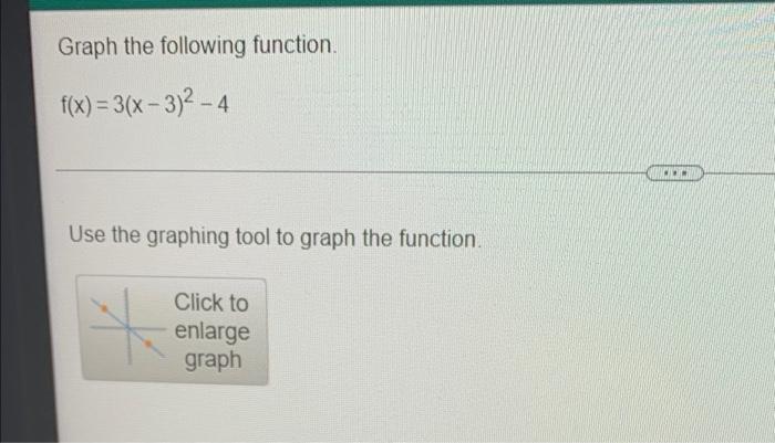 Graph The Following Function F X 3 X 3 2 4 Wh Use The Graphing Tool To Graph The Function Click To Enlarge Graph 1