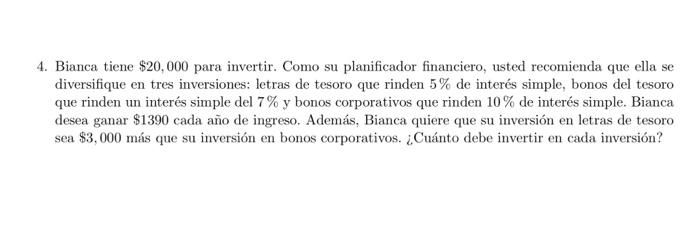 4 Bianca Tiene 20 000 Para Invertir Como Su Planificador Financiero Usted Recomienda Que Ella Se Diversifique En Tre 1