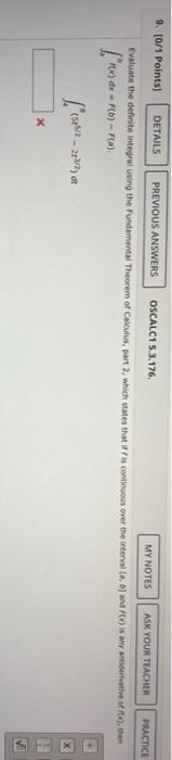 4 12 Points Details Practice Anothe Oscalc1 5 3 165 My Notes Ask Your Teacher Use Calculator To Estimate The Area I 2