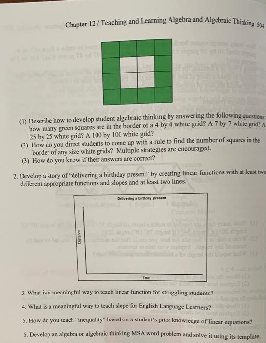 Need Help With Questions 1 2 3 Under Green White Square Box And 2 Develop A Story Of Delivering A Birthday Pre 1