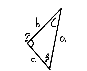 With The Sinus Law Find The Angle In Deg Min Sec Show Every Steps Made On The Calculator Anglec 19 50 06 Side C 62 1