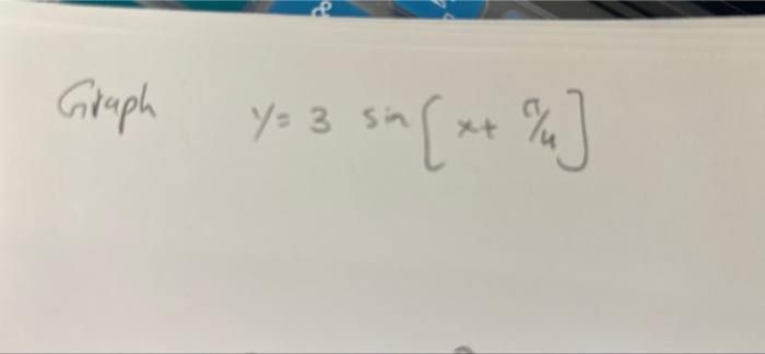 Graph Y 3 Sin Xt 3 1