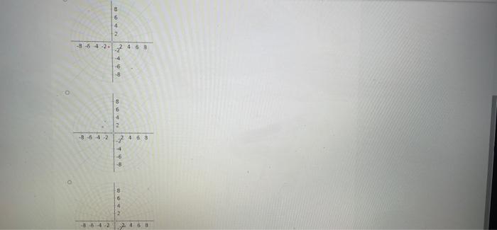 Select The Correct Graph Of The Point 3 In In A Polar Coordinate System 8 6 4 2 3 6 4 2 2 4 68 6 8 O 00 8 6 2